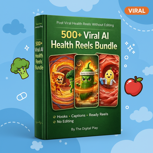 500+ Viral AI Health Reels Bundle
